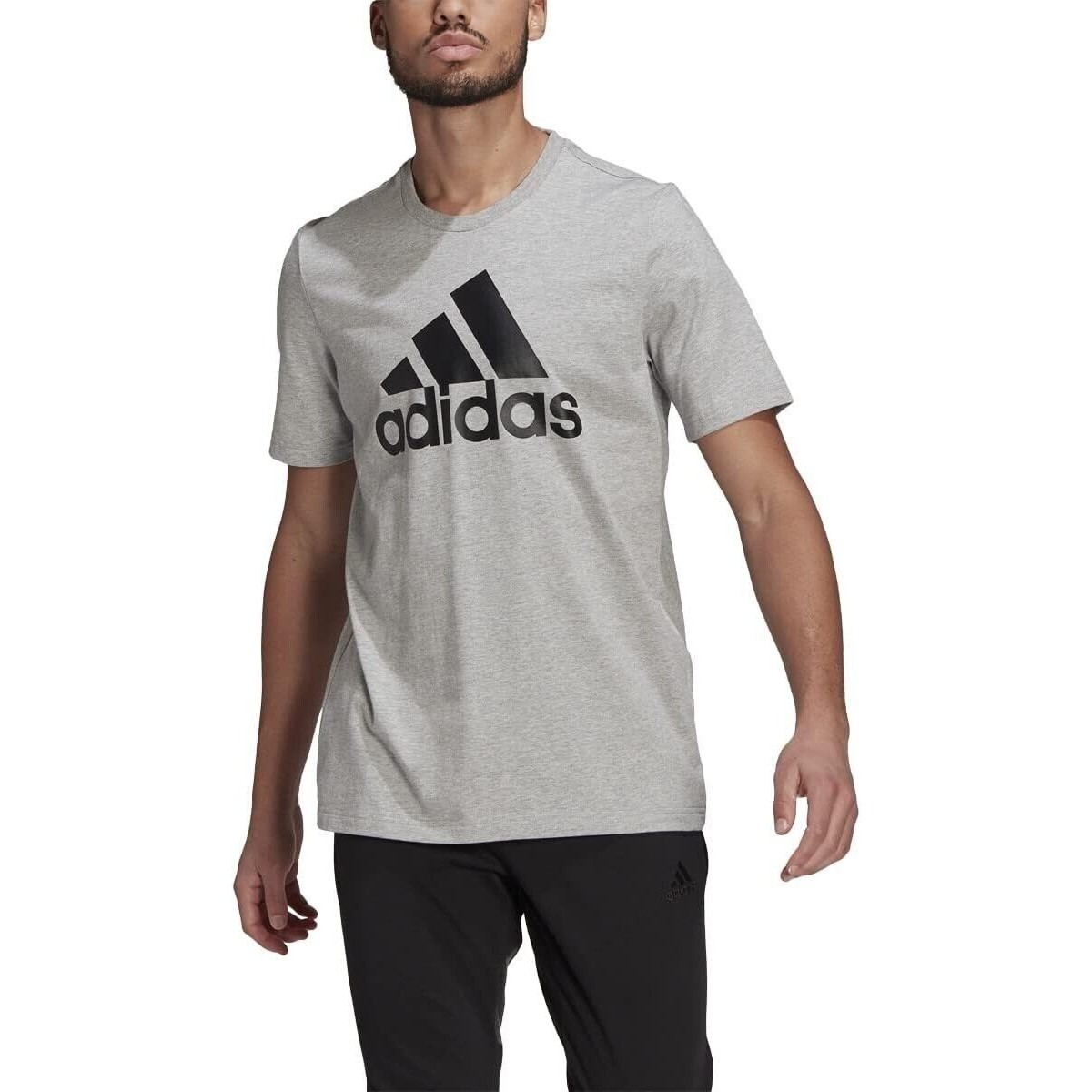 Adidas Three Stripes Gray T-Shirt Sz X-Large